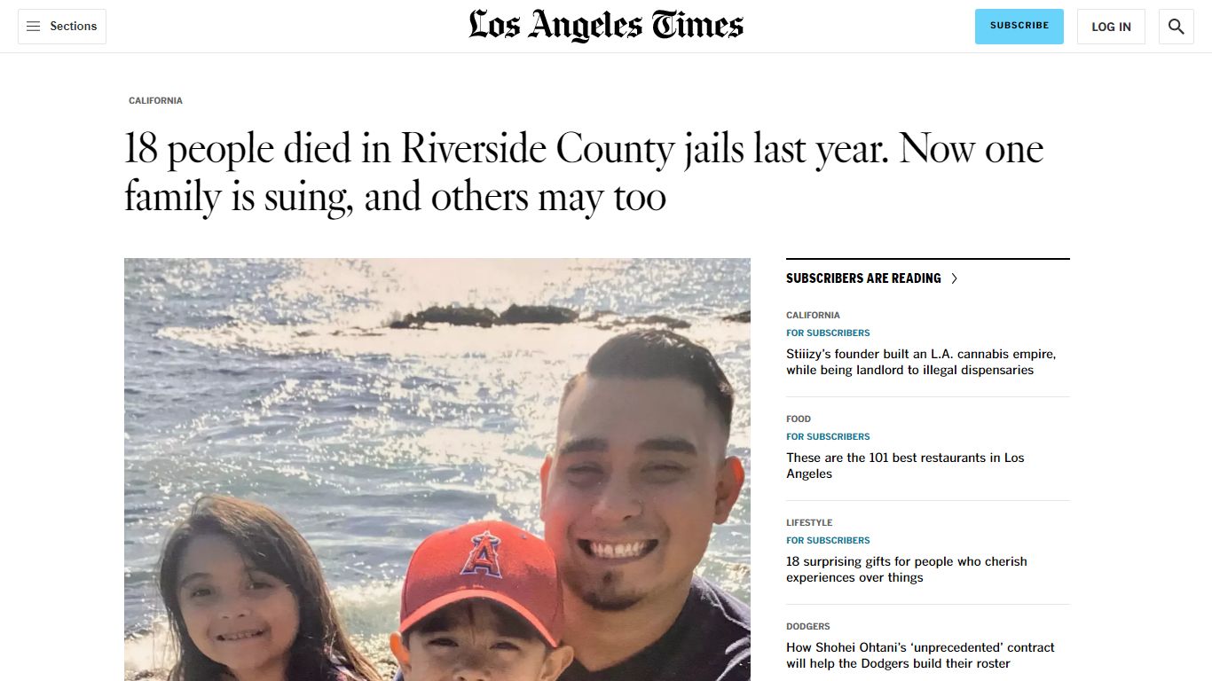 18 people died in Riverside County jails last year. Now one family is ...